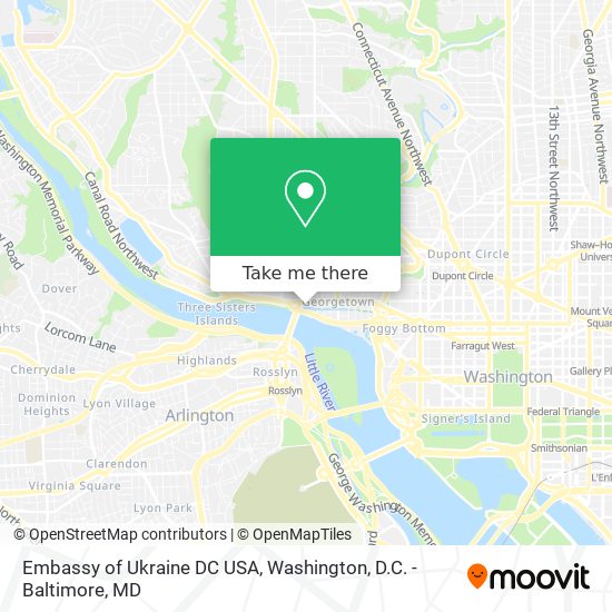 Mapa de Embassy of Ukraine DC USA