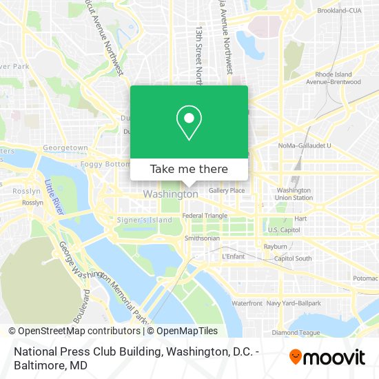 National Press Club Building map