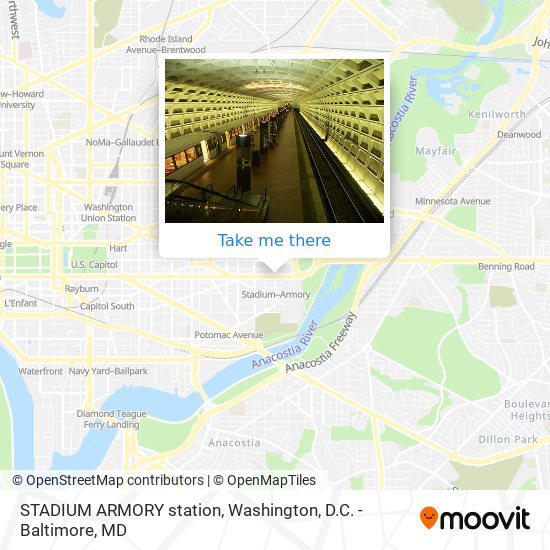 STADIUM ARMORY station map