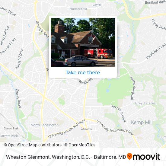 Mapa de Wheaton Glenmont