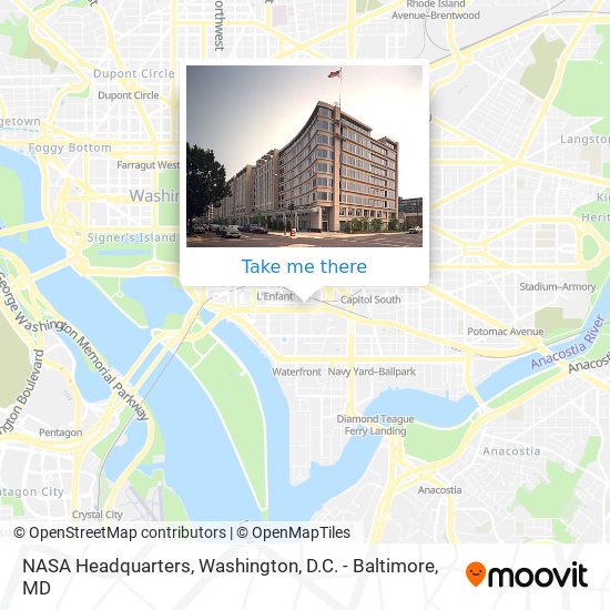 Mapa de NASA Headquarters