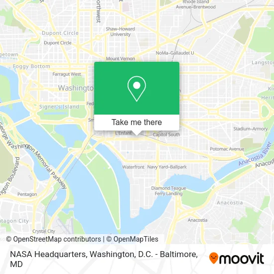 Mapa de NASA Headquarters