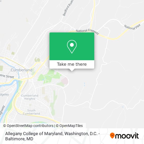 Mapa de Allegany College of Maryland