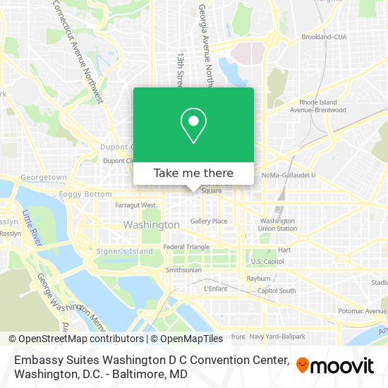 Embassy Suites Washington D C Convention Center map