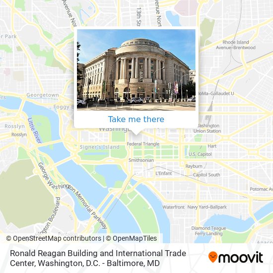 Ronald Reagan Building and International Trade Center map
