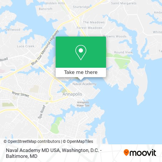 Mapa de Naval Academy MD USA