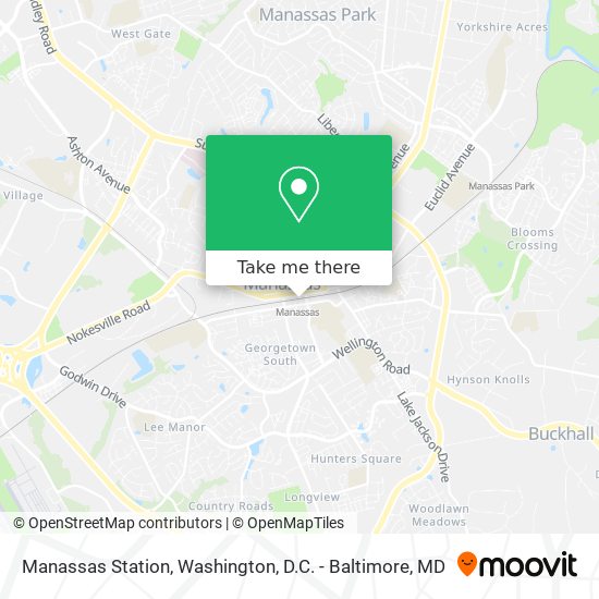 Manassas Station map