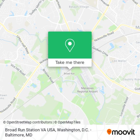 Broad Run Station VA USA map