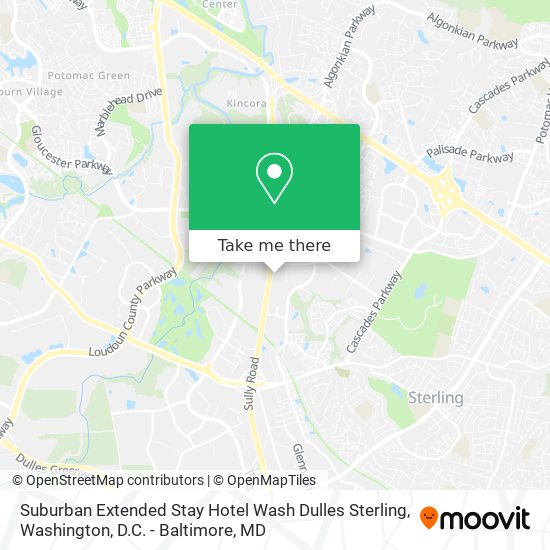 Suburban Extended Stay Hotel Wash Dulles Sterling map