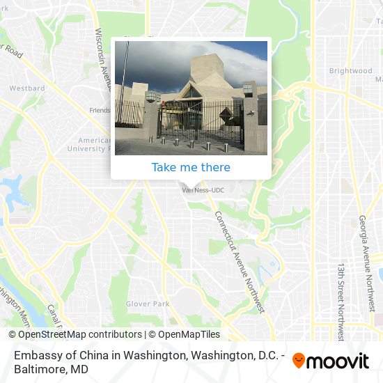 Mapa de Embassy of China in Washington