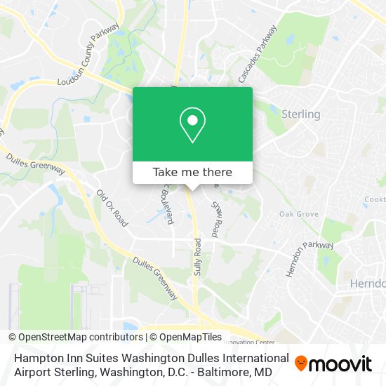 Mapa de Hampton Inn Suites Washington Dulles International Airport Sterling