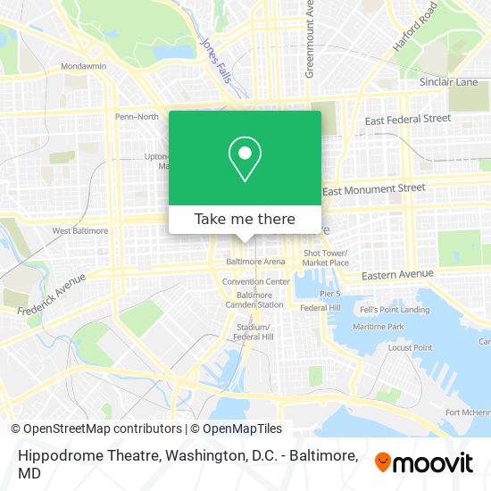 Mapa de Hippodrome Theatre