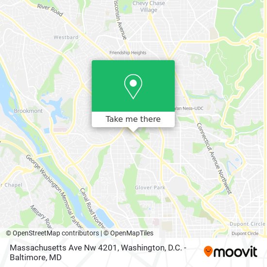 Mapa de Massachusetts Ave Nw 4201
