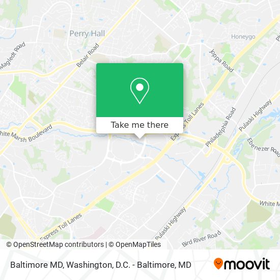Baltimore MD map