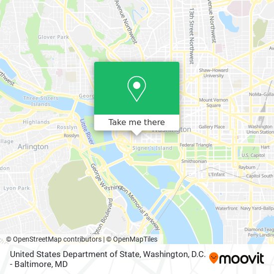 Mapa de United States Department of State