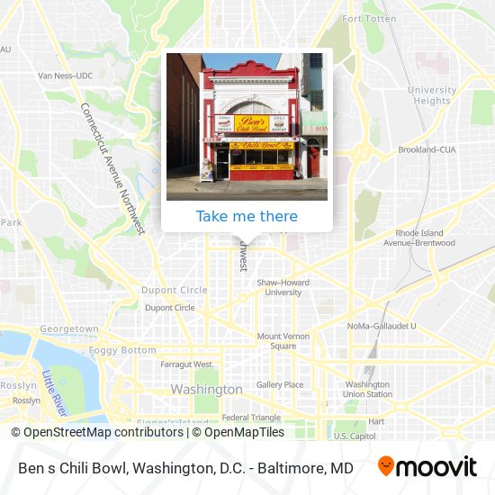 Ben s Chili Bowl map