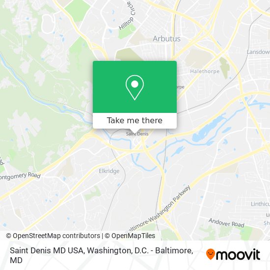 Mapa de Saint Denis MD USA