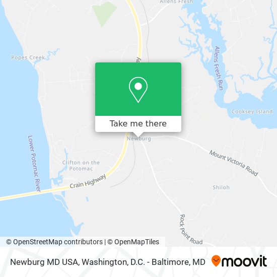 Mapa de Newburg MD USA