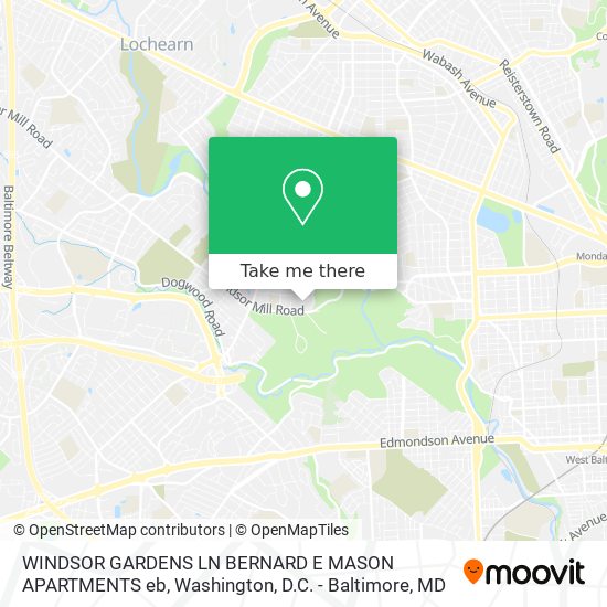WINDSOR GARDENS LN BERNARD E MASON APARTMENTS eb map