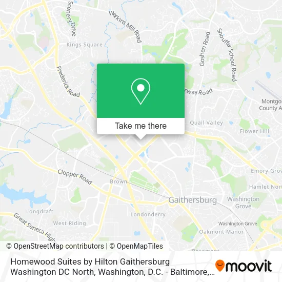 Homewood Suites by Hilton Gaithersburg Washington DC North map
