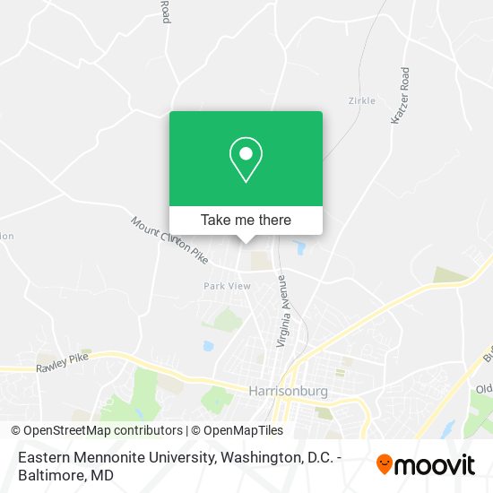Eastern Mennonite University map