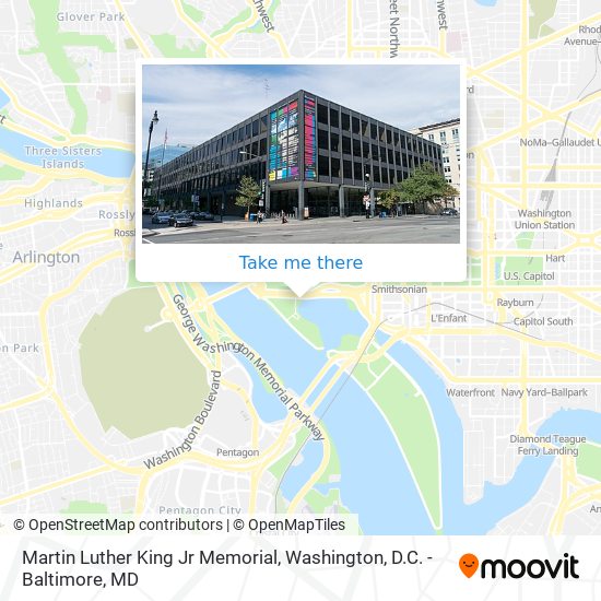 Mapa de Martin Luther King Jr Memorial