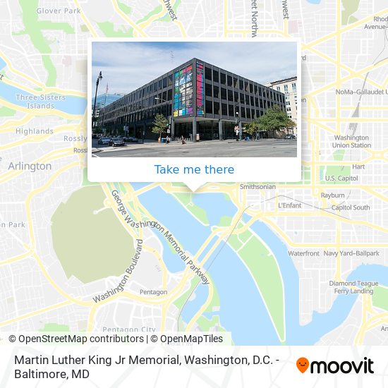 Martin Luther King Jr Memorial map