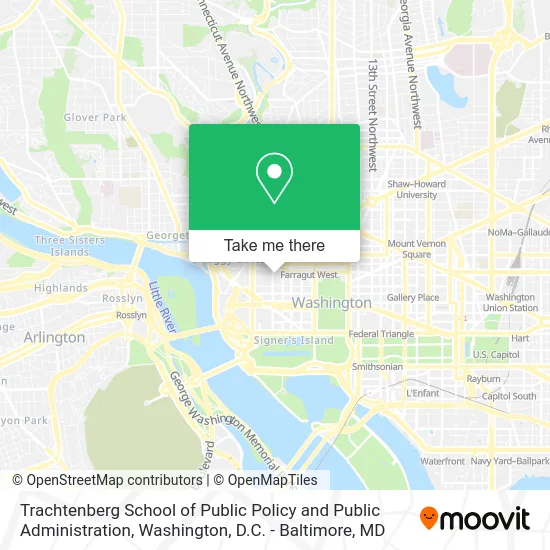 Trachtenberg School of Public Policy and Public Administration map