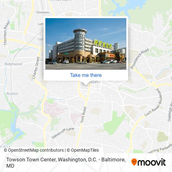 Mapa de Towson Town Center