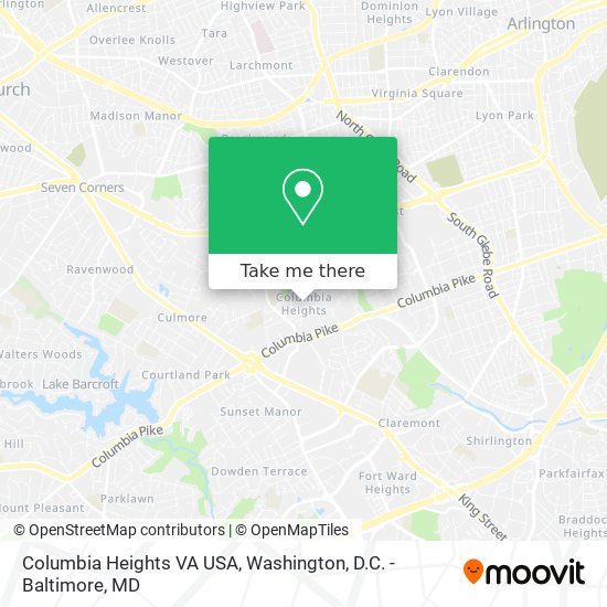 Mapa de Columbia Heights VA USA