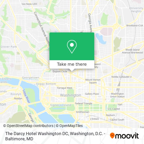The Darcy Hotel Washington DC map