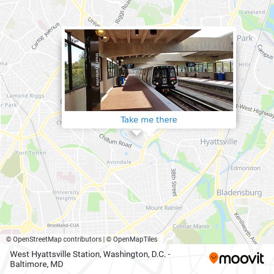 West Hyattsville Station map