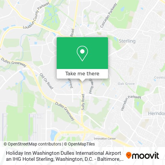 Mapa de Holiday Inn Washington Dulles International Airport an IHG Hotel Sterling