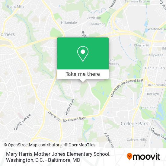 Mary Harris Mother Jones Elementary School map