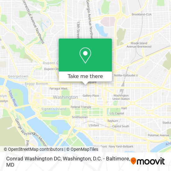 Mapa de Conrad Washington DC