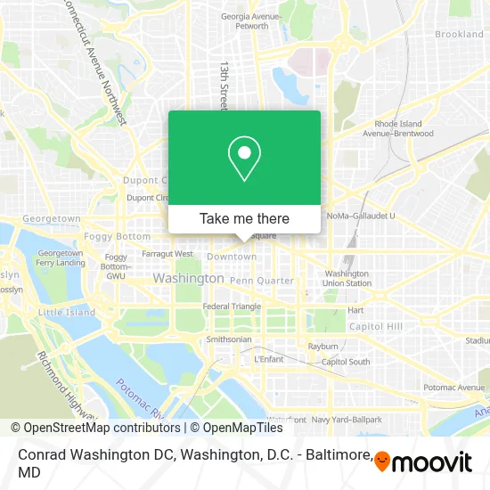 Conrad Washington DC map