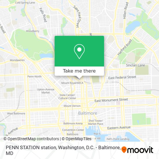 PENN STATION station map