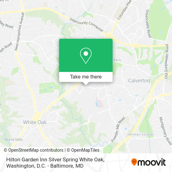 Hilton Garden Inn Silver Spring White Oak map