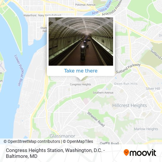 Congress Heights Station map