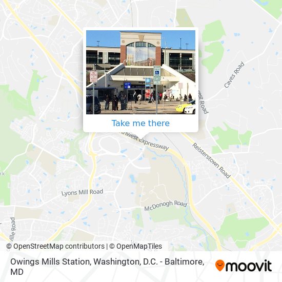 Mapa de Owings Mills Station