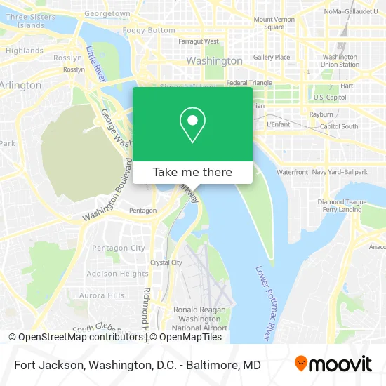 Fort Jackson map