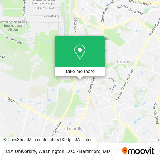 CIA University map