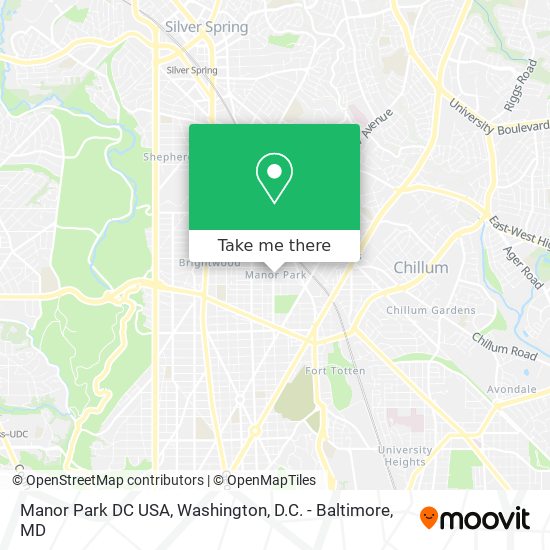 Mapa de Manor Park DC USA