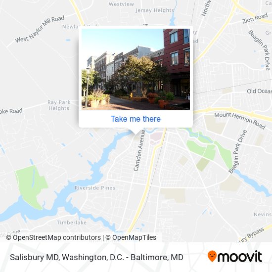 Mapa de Salisbury MD