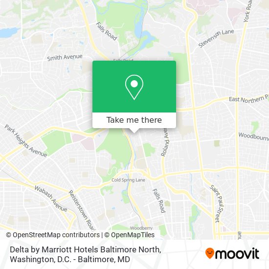 Delta by Marriott Hotels Baltimore North map