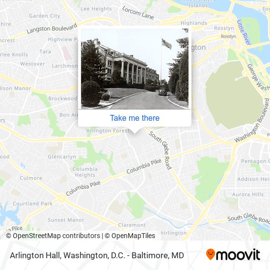 Arlington Hall map