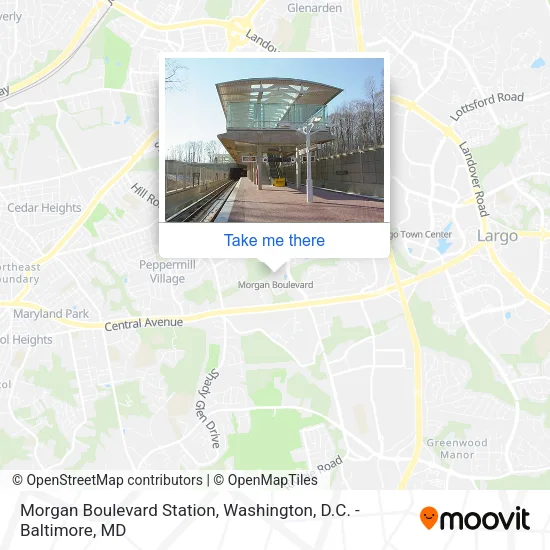 Mapa de Morgan Boulevard Station