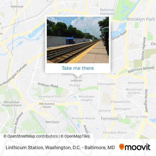 Mapa de Linthicum Station