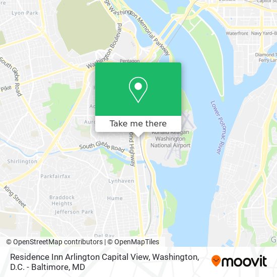 Residence Inn Arlington Capital View map