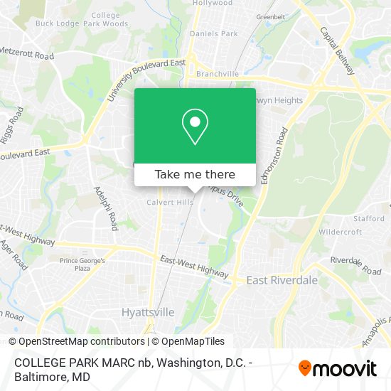 COLLEGE PARK MARC nb map